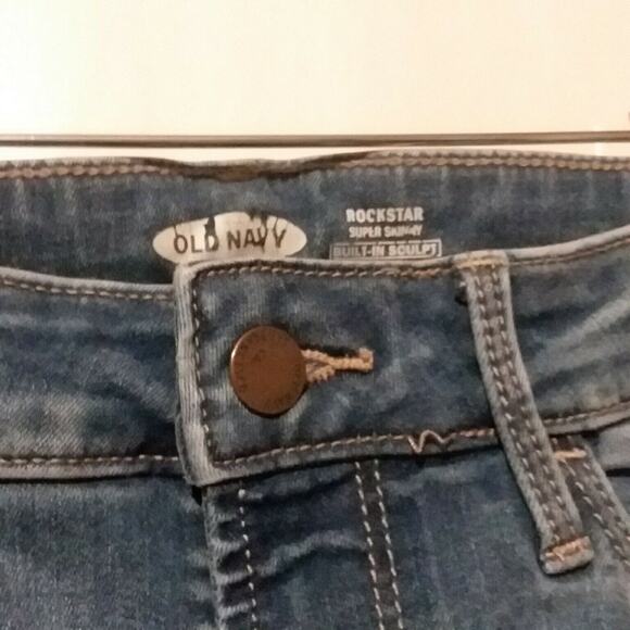 Old Navy Rockstar Super Skinny Jeans Sz 4 Ankle - Picture 4 of 5